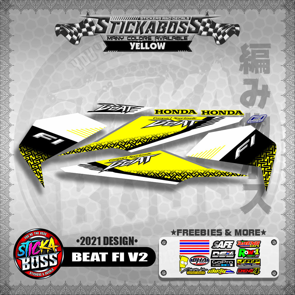 BEAT FI V2 STOCK DECALS ( 2021 DESIGN )【WITH FREEBIES】