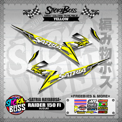 RAIDER 150 Fi DECALS ( SATRIA HAYABUSA )【WITH FREEBIES】