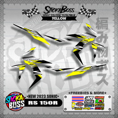 RS 150 R DECALS ( NEW 2023 SONIC )【WITH FREEBIES】