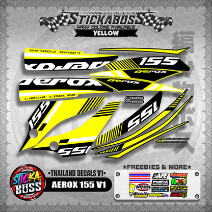 AEROX 155 V1 ( THAILAND DECALS V1 )【WITH FREEBIES】