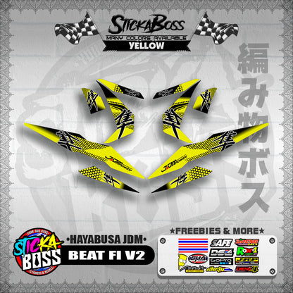 BEAT FI V2 DECALS ( HAYABUSA JDM )【WITH FREEBIES】