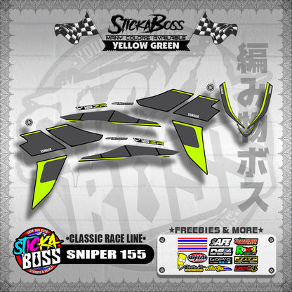 SNIPER 155 DECALS ( CLASSIC RACE LINE )【WITH FREEBIES】