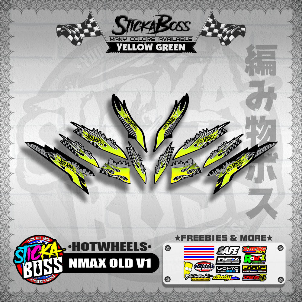 NMAX OLD V1 DECALS ( HOTWHEELS )【WITH FREEBIES】