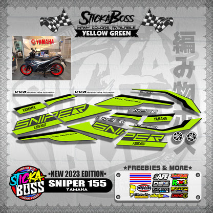 SNIPER 155 DECALS ( NEW 2023 EDITION )【WITH FREEBIES】