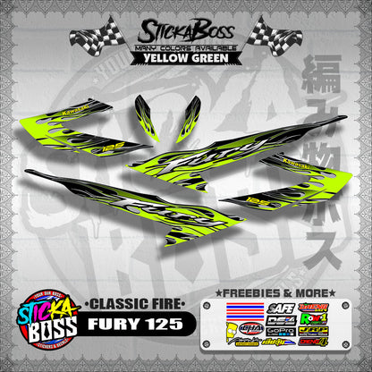 FURY 125 DECALS ( CLASSIC FIRE )【WITH FREEBIES】