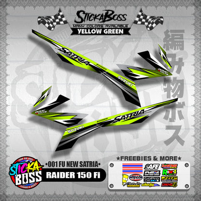 RAIDER 150 Fi DECALS ( 001 FU NEW SATRIA )【WITH FREEBIES】