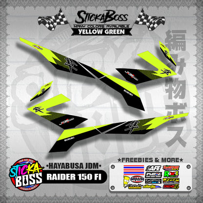 RAIDER 150 FI DECALS ( HAYABUSA JDM )【WITH FREEBIES】