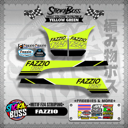 FAZZIO DECALS ( MITIF FZ4 STRIPING )【WITH FREEBIES】