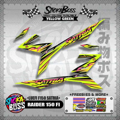 RAIDER 150 FI DECALS ( LUEFI F150 SATRIA )【WITH FREEBIES】