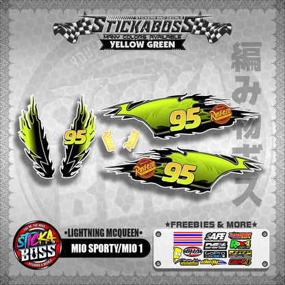 MIO SPORTY / MIO 1 DECALS ( LIGHTNING MCQUEEN )【WITH FREEBIES】