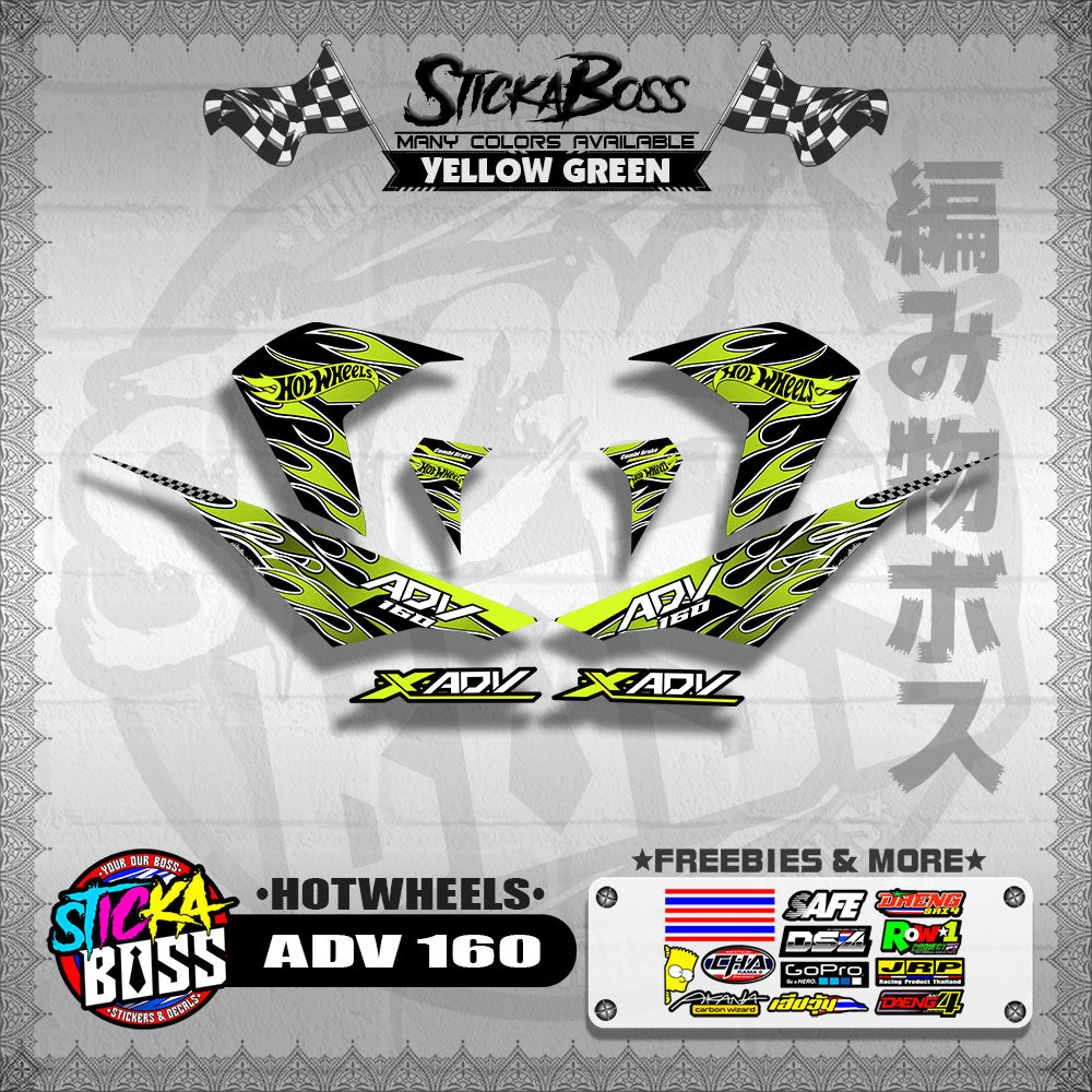 ADV 160 DECALS ( HOTWHEELS )【WITH FREEBIES】