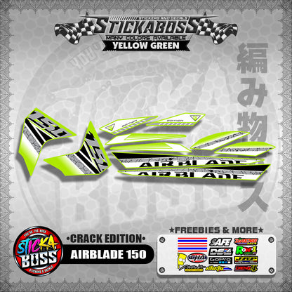 AIRBLADE 150 STOCK DECALS ( CRACK EDITION )【WITH FREEBIES】