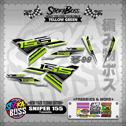 SNIPER 155 DECALS ( NEW Y16ZR TECHNO EDITION )【WITH FREEBIES】