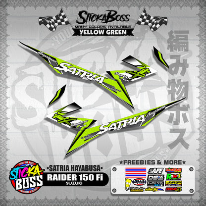 RAIDER 150 Fi DECALS ( SATRIA HAYABUSA )【WITH FREEBIES】