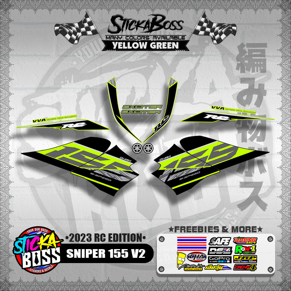 SNIPER 155 V2 DECALS ( 2023 RC EDITION )【WITH FREEBIES】