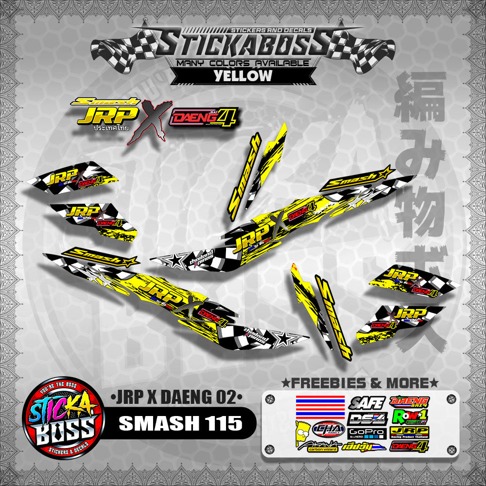 SMASH 115 DECALS ( JRP X DAENG 02 )【WITH FREEBIES】