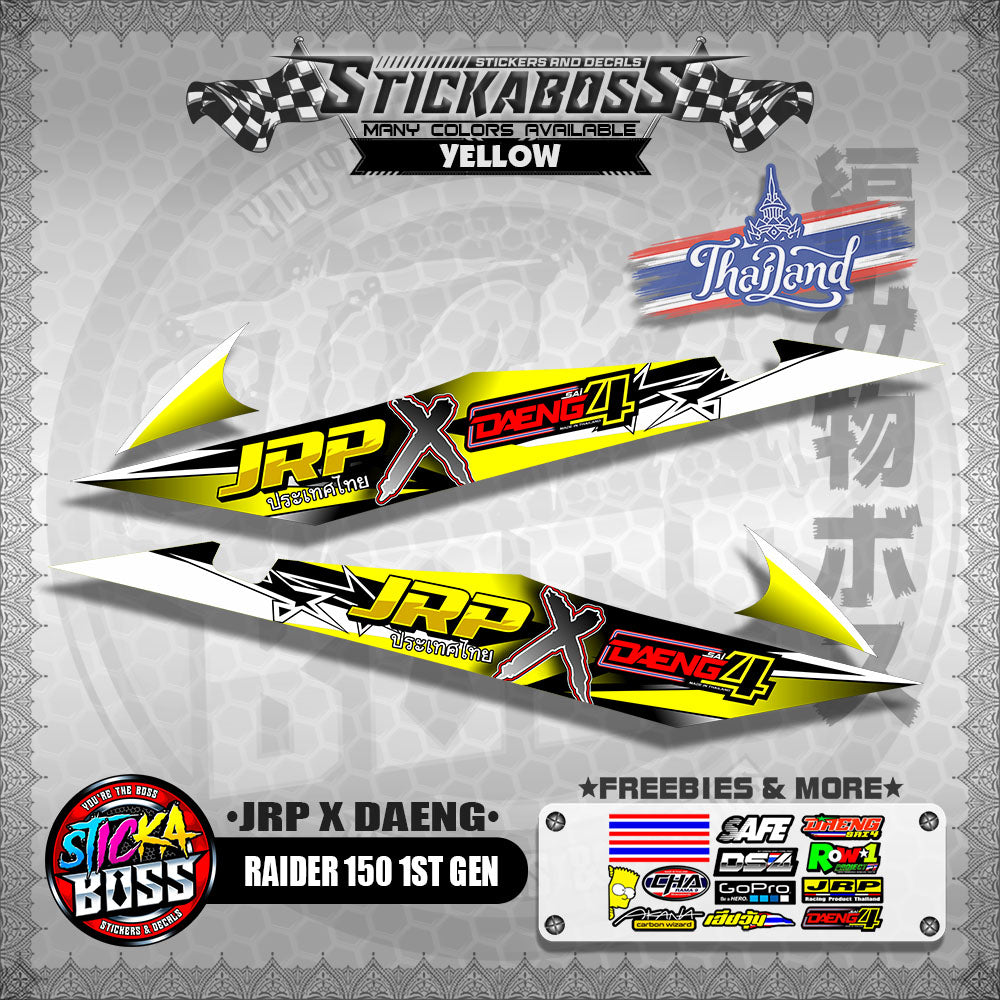 RAIDER 150 1ST GEN DECALS ( JRP X DAENG )【WITH FREEBIES】