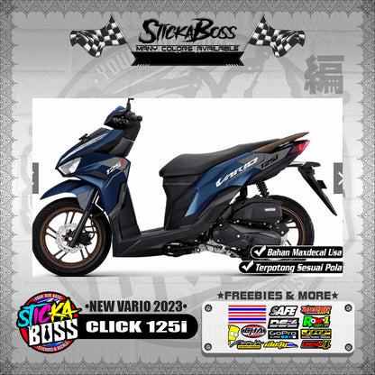 CLICK 125i STOCK DECALS ( NEW VARIO 2023 )【WITH FREEBIES】